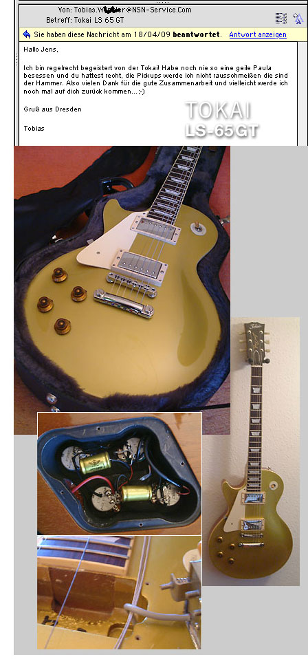 TOKAI LS-65 Gold Top / Lefthand