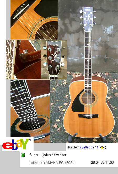 YAMAHA FG-450 S Lefthand