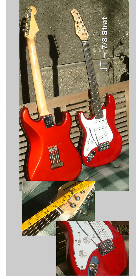JAY TURSER 7/8 Strat, Red