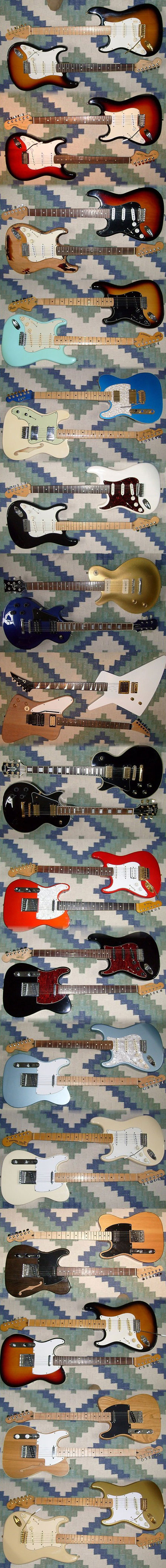 Dies ist ein KLEINER Teil einer Sammlung! Linksh&auml;nder-Gitarren / Lefthand