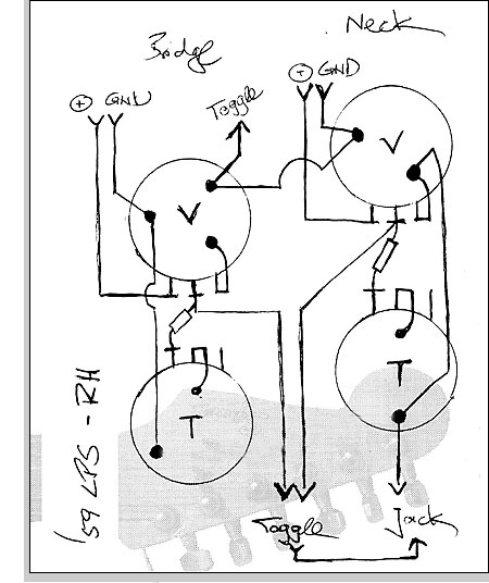Original Verschaltung einer Vintage Les Paul