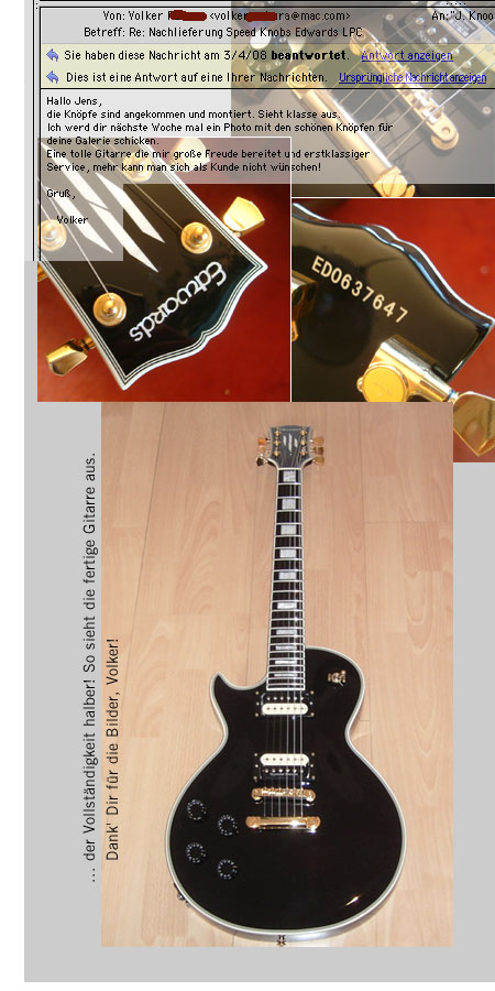 EDWARDS by ESP LesPaul Custom, Seymour Duncan SH-1/SH-4