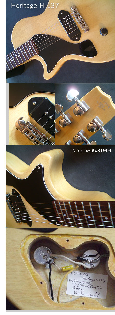 Lefthand HERITAGE Les Paul TV Junior