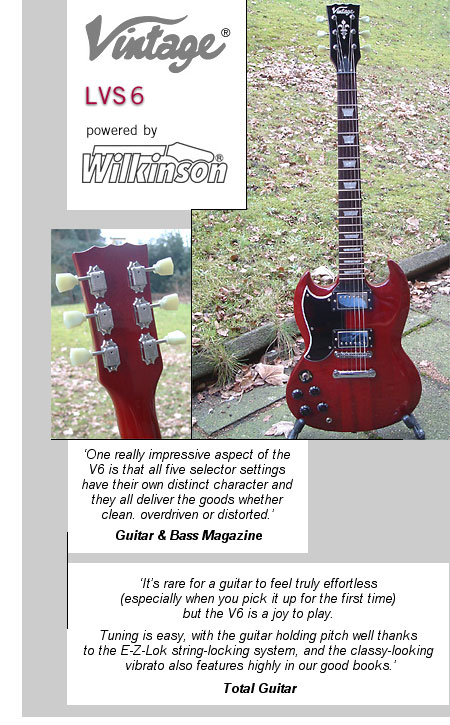 VINTAGE LVS6, Linkshänder / Lefthand (Bilder folgen)