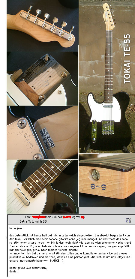 1984 TOKAI TE 55, Tele, Black